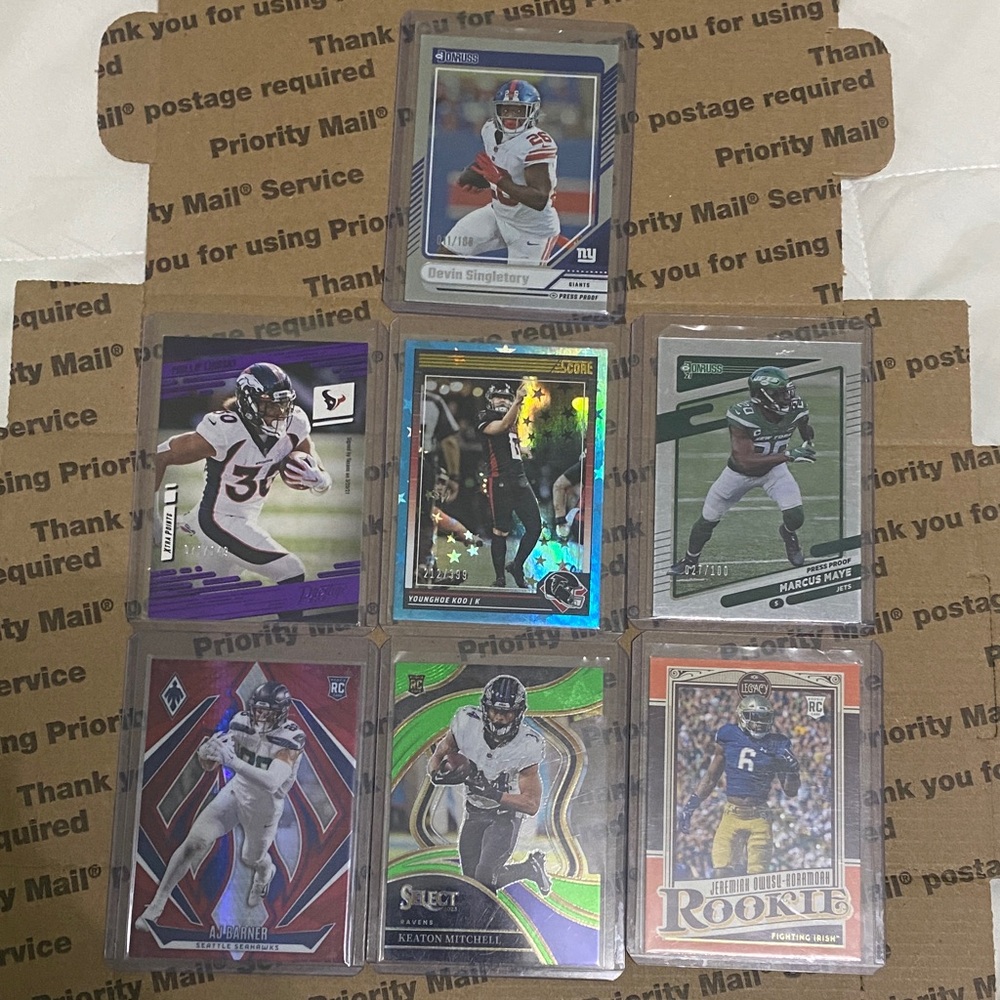 Numbered Football Card Lot!!